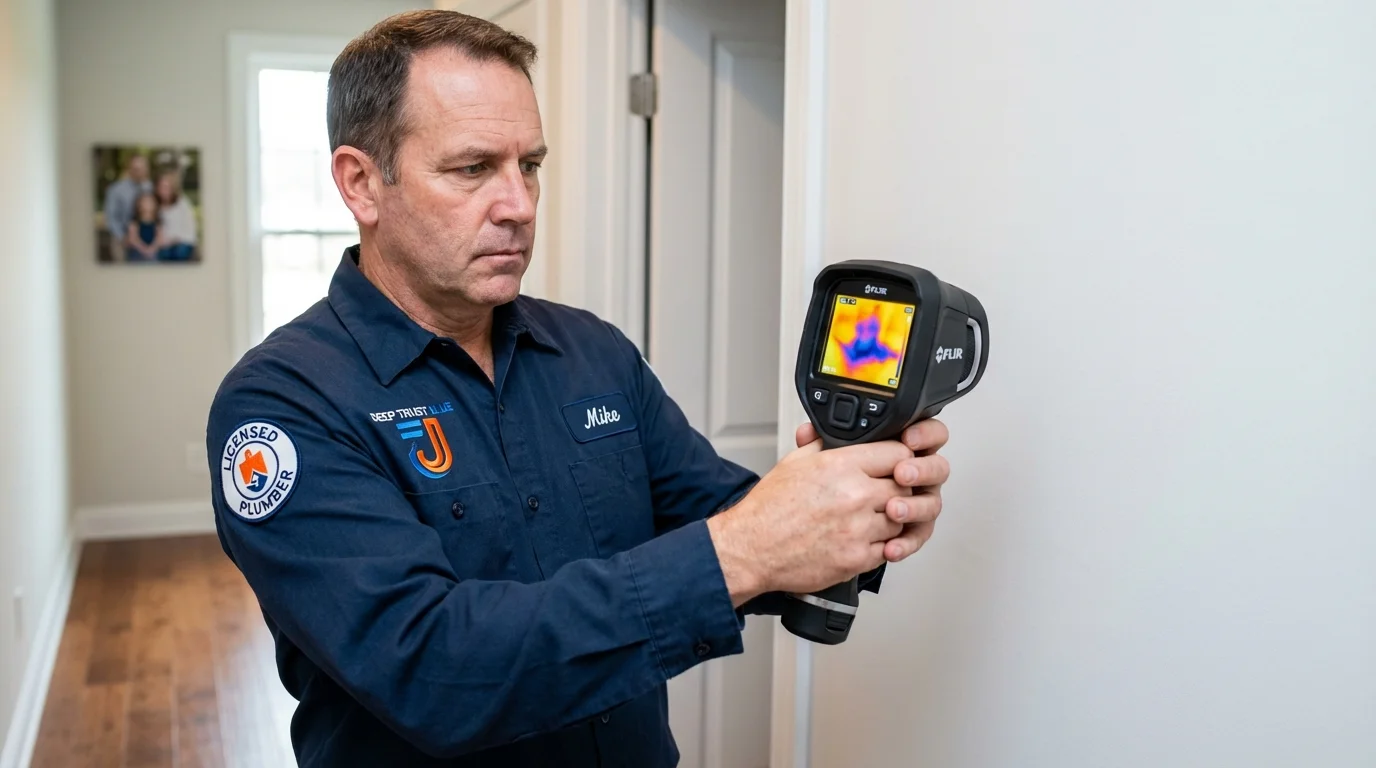 Thermal imaging leak detection by Johns Plumbing LLC in Landisville